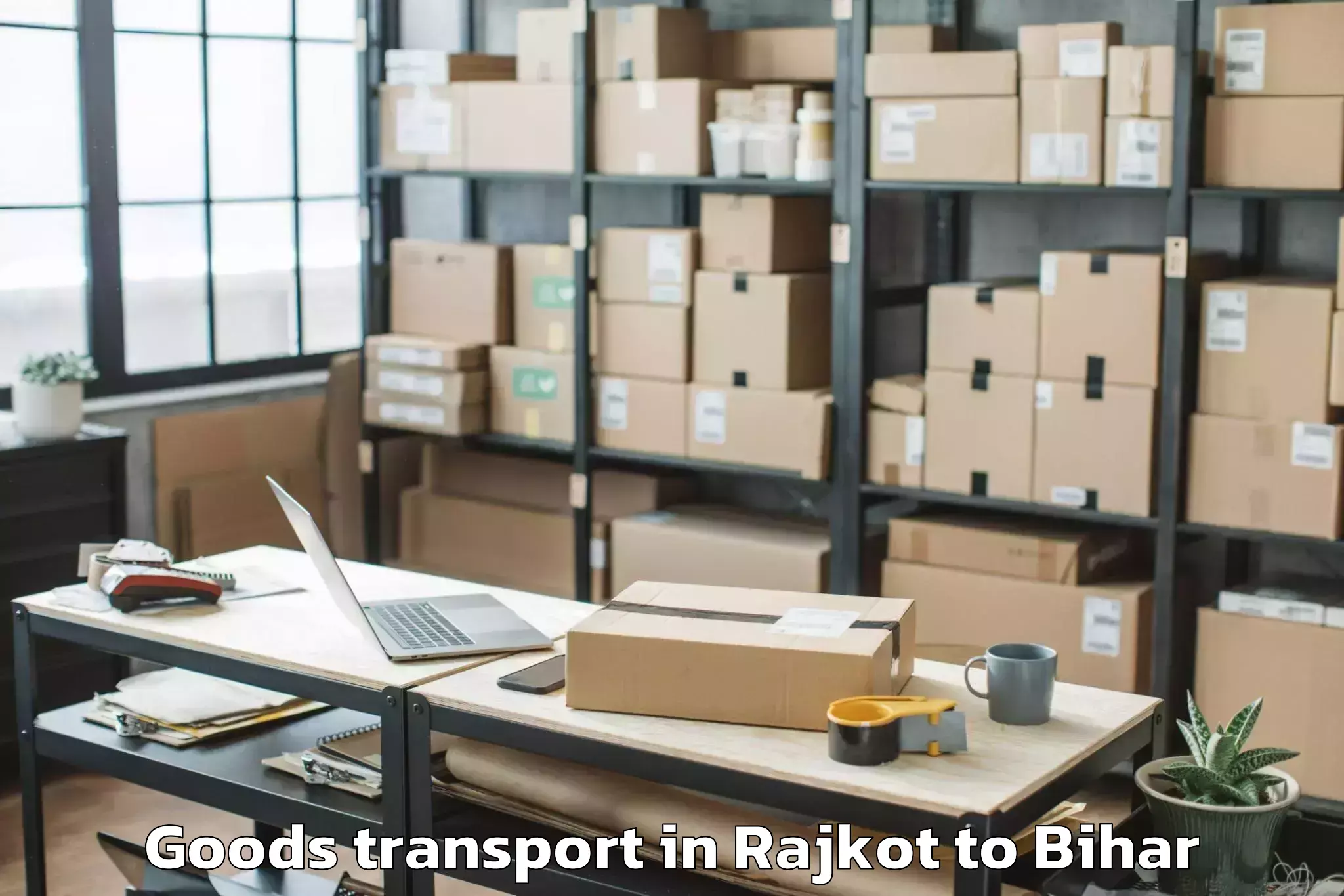 Reliable Rajkot to Laukahi Goods Transport